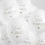 Ballons 30cm, Just Married, Pastel Pure White