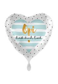 Standard "Opi hab dich lieb" Rund, 43 cm