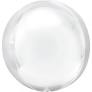Orbz weiß Folienballon 38cm