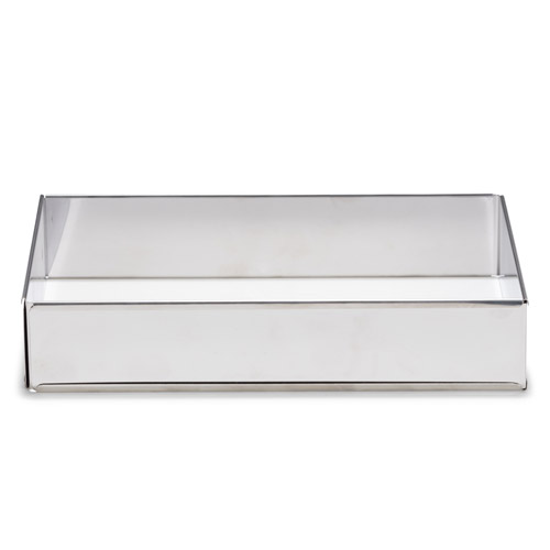 GEFU einstellbare Backrand eckig 20- 46cm Höhe 8,5cm