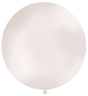1m XXL Luftballon - Pearl weiß