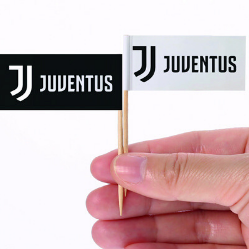24 Fähnchenstecker Juventus