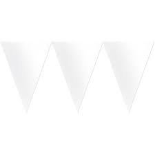 Wimpelkette weiss