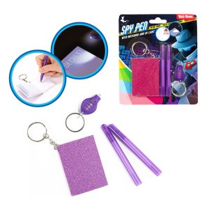 Notizbuch mit UV-Lampe und geheimem Schreibstift