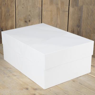 FunCakes Tortenschachtel / Tortenbox / Cake Box -Weiss Rechteckig
