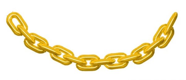 Riesige XXL Goldkette 7 Meter