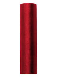 Tüll Tischläufer rot 16cm x 9m