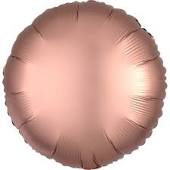 Folienballon "Satin Luxe" Rose Copper Rund