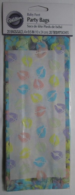 Wilton Partytüten Babyfüße 20 stück