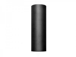 Tüll Tischläufer Schwarz 15cm x 9m