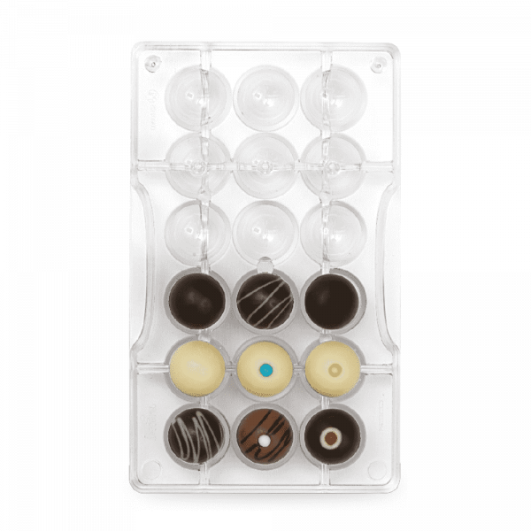 Decora Profi- Schokoladenform Halbkugeln mit Loch