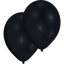 50 Latexballons schwarz 27,5cm/11"