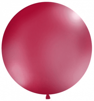 1m XXL Luftballon - pastell Weinrot / burgund