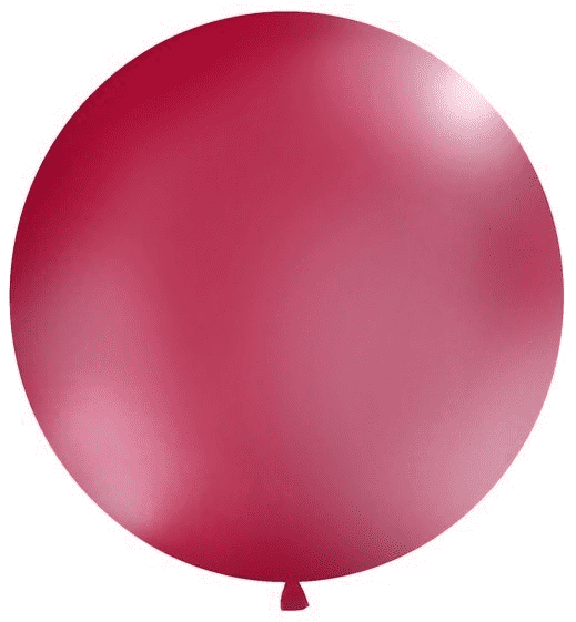 1m XXL Luftballon - pastell Weinrot / burgund