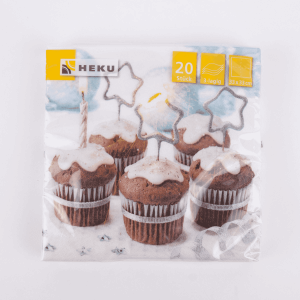 Heku 20 Servietten Weihnachten Cupcakes
