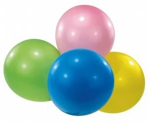 4 Latex Balloons Maxi sortiert 40,6 cm/16"