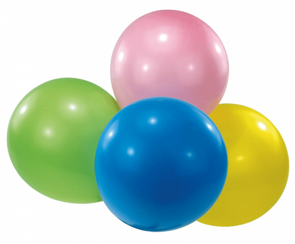 4 Latex Balloons Maxi sortiert 40,6 cm/16"