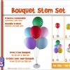 BOUQUET STEM SET/Ballonhalter Ballonbaum Tischballonständer Ballonzubehör