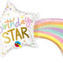 Air filled Folienballon Minishape Birthday Star