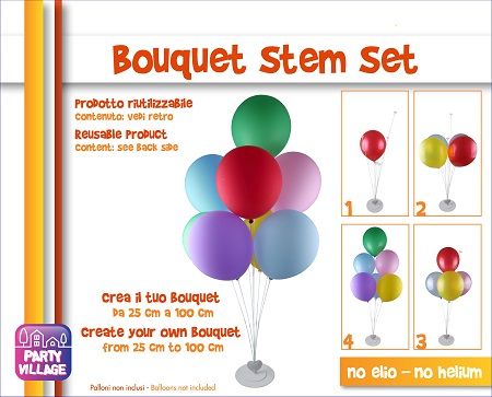 BOUQUET STEM SET/Ballonhalter Ballonbaum Tischballonständer Ballonzubehör