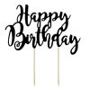 Tortentopper ''Happy Birthday'' schwarz