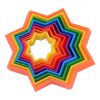 Magic Star Regenbogenfarben 10x10x2,5cm