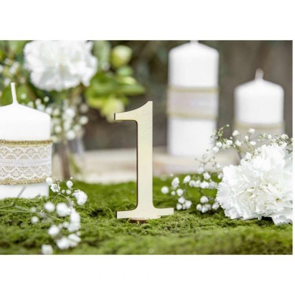 Tischdeko / Tischnummern Cake Topper von 1-10
