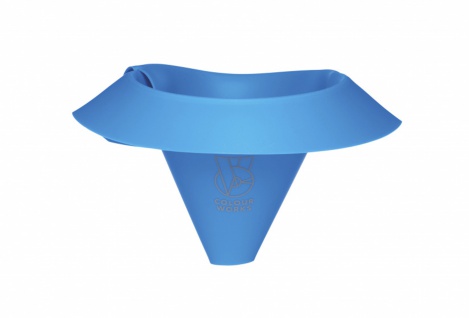Colourworks Trichter 17 x 26 cm Silikon blau