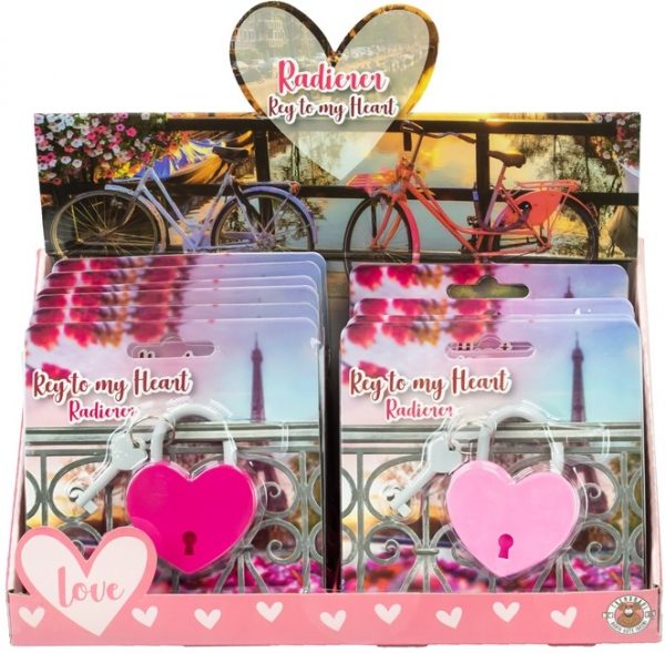 trendhaus-good-feelings-key-to-heart-radiergummi-herz-im-display-12-10x10-5cm Trendhaus Good Feelings Key to Heart Radiergummi Herz 10x10,5cm