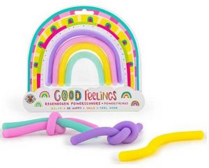 Trendhaus Good Feelings Powerschnüre 4er-Pack Regenbogen