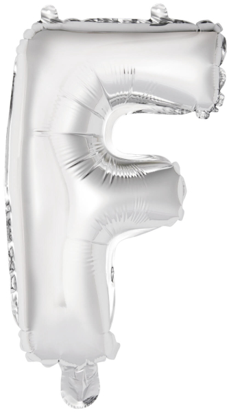 Folienballon Air-Filled "F" silber