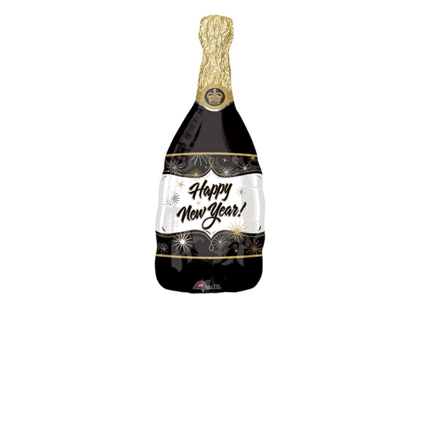 Folienballon Flasche Happy New Year