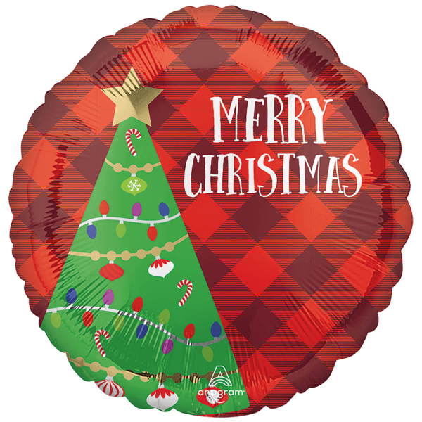 Folienballon "festlicher Weihnachtsbaum", 45cm