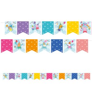 Wimpelkette Peppa Pig Papier 2,4 m