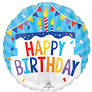 Folienballon Happy Birthday Tiered Cake 43cm