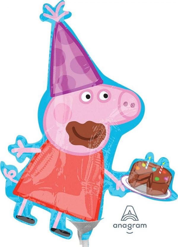 Air filled Peppa Pig am Stab