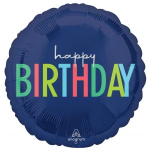 Folienballon Modern Birthday 43cm