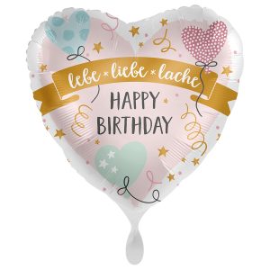 lebe*liebe*lache Happy Birthday Celebrate Pastel Folienballon43cm