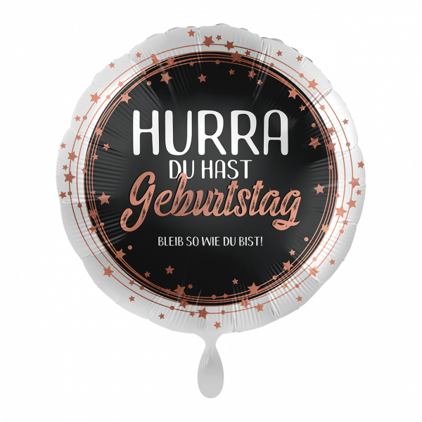 Folienballon "Hurra Geburtstag"  43cm