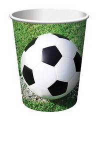 8 Fußball Becher 266ml