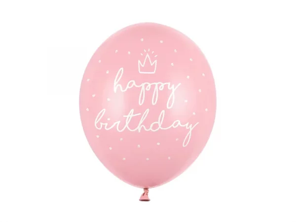 big_SB14P-244-081J-6_01_S Ballons 30cm, happy birthday, Pastel Baby Pink
