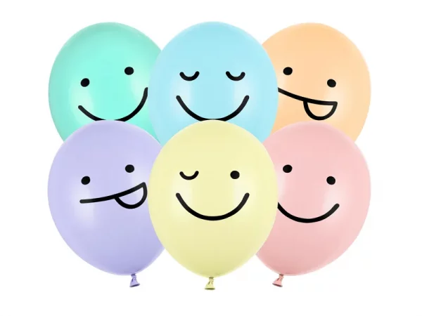 big_SB14P-313-000-6_01_S Ballons 30 cm, Smiley-Gesichter, mix