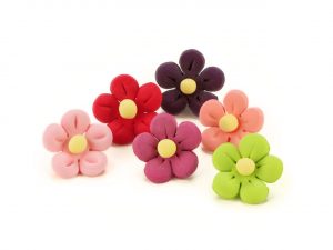 Cake-Masters Blumen 21mm bunt Zucker 10 Stück