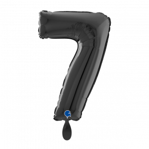 Folienballon Medium 7 Schwarz 66cm