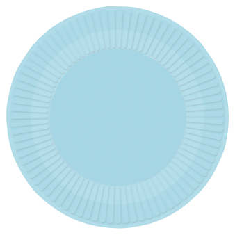 8 Teller Clear Sky rund Papier 23cm
