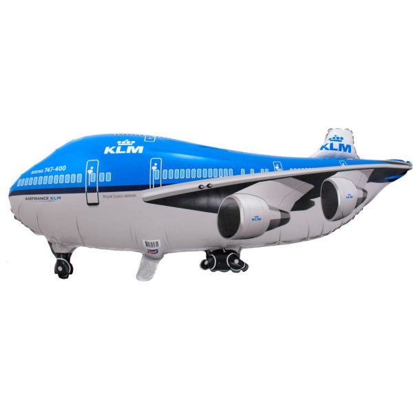 KLM Flugzeug Folienballon - 95x45 cm