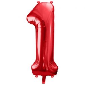 Folienballon Large 1 Rot 86cm
