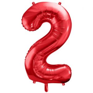 Folienballon Large 2 Rot 86cm
