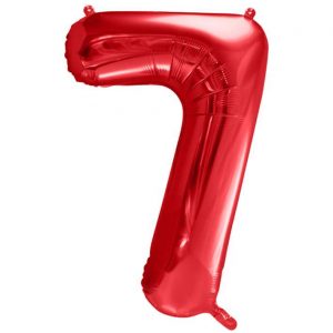 Folienballon Large 7 Rot 86cm