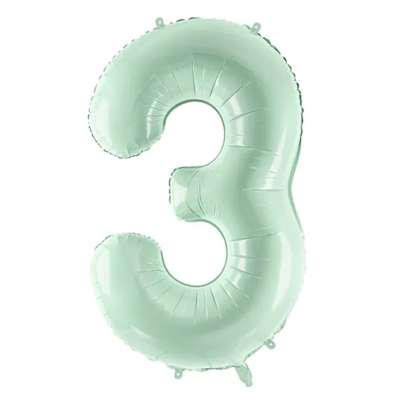 FB230G-3-012_200x200@2x Folienballon Medium 3 Pastelgrün 72 cm